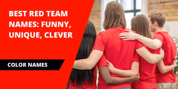 How to Create Your Own Red Team Name