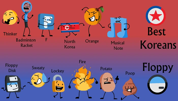 Object Show Team Names Based on Colors and Elements 1