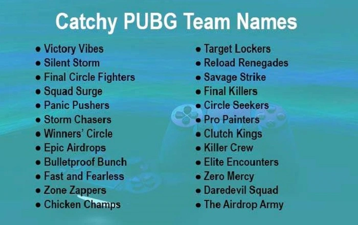 Memorable and Catchy Team Names 3