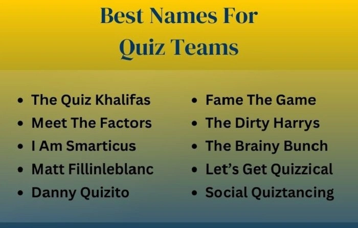 dirty trivia team names 2