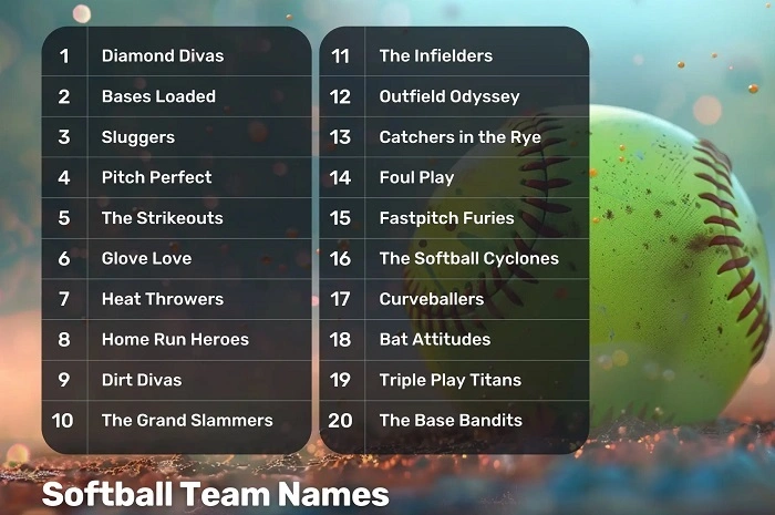 girl softball team names ideas 4