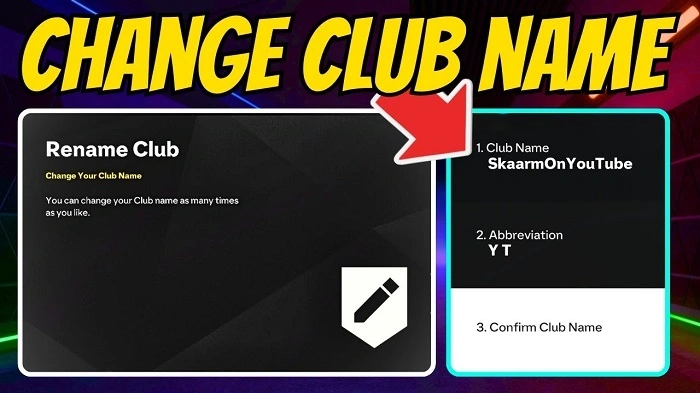 How to Change Your Club Team Name