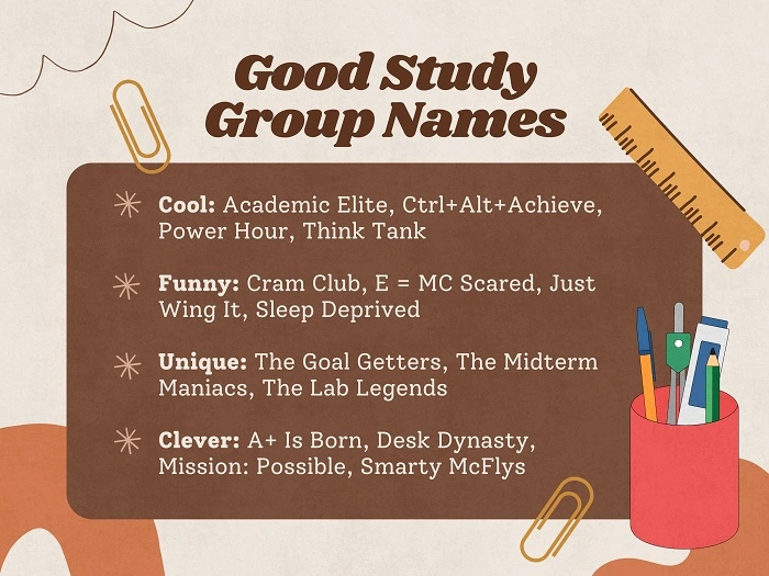 Short and Catchy 11th Group Names