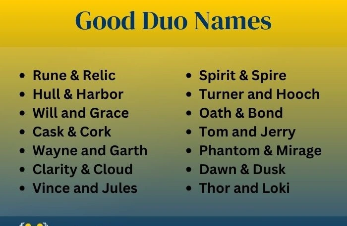 What Makes a Good Team Name for This Duo