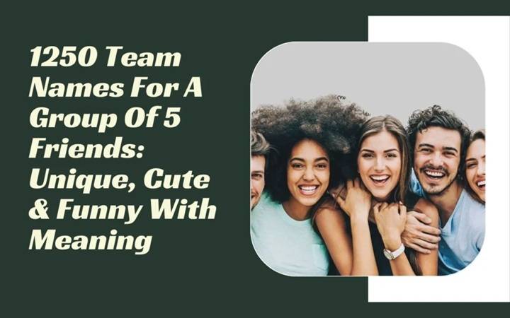 5 People Group Name: Identity, Balance, and the Power of a Small Squad 5 People Group NameIdentity Balance and the Power of a Small Squad