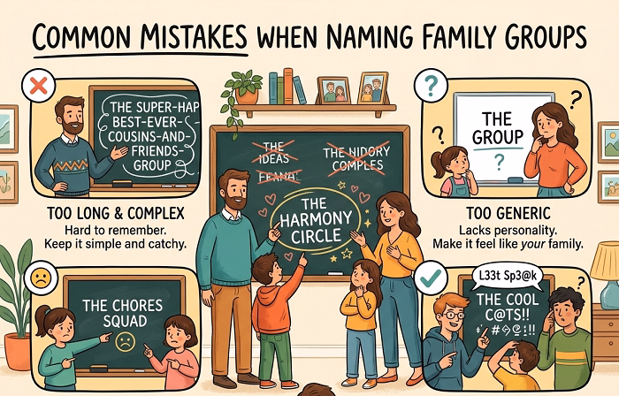 Common Mistakes When Naming Family Groups