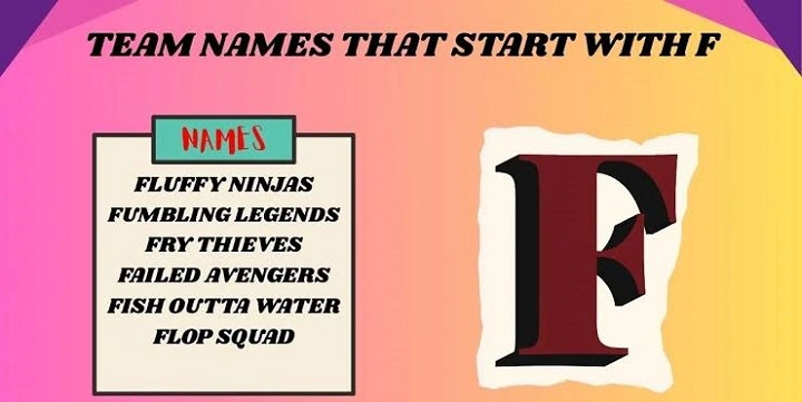 301+ Funny Team Names That Start With F team names starting with f